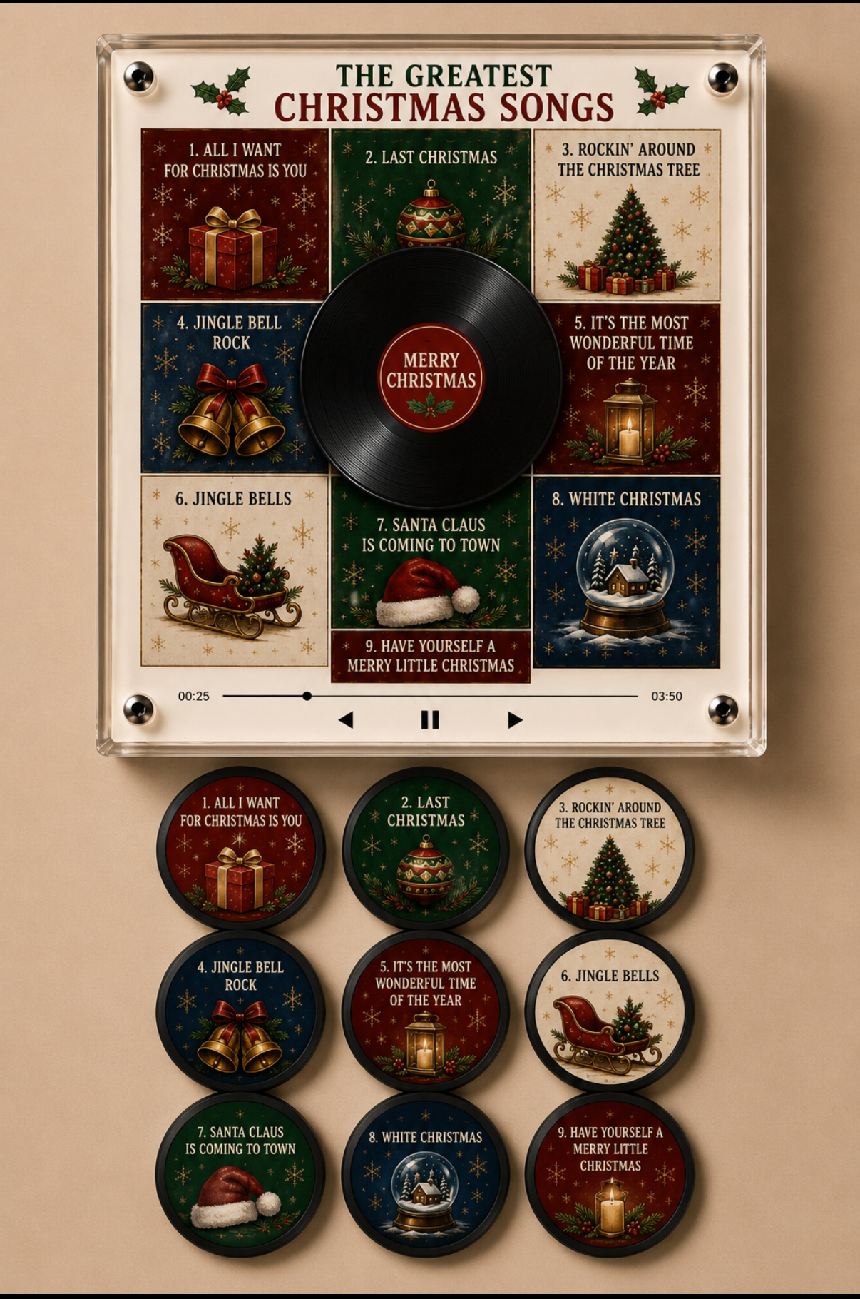Christmas Magnetic Vinyl Set